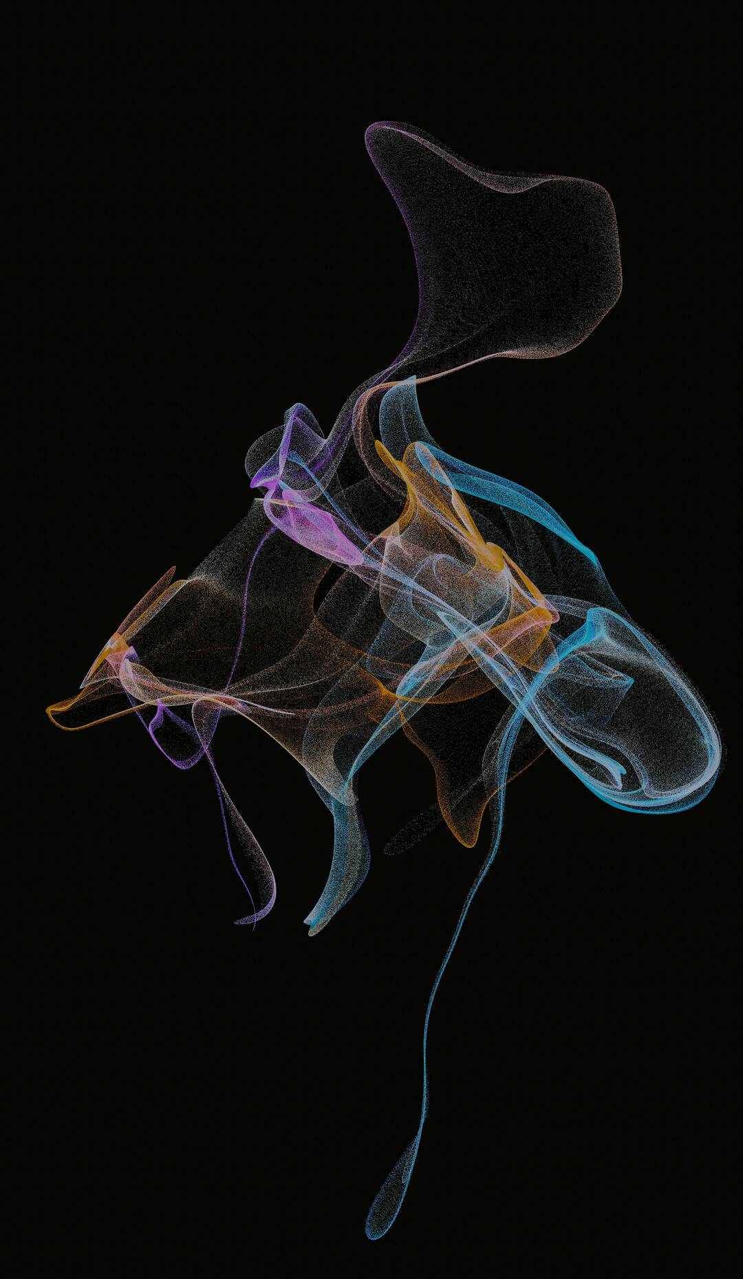 Content System Visualization Abstract digital flow representing ideas